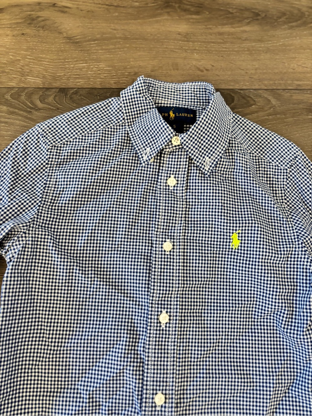 Ralph Lauren Kid's Navy and White Gingham